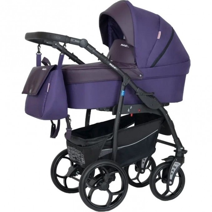 Коляска VERDI Babies Max Plus 3 в 1, светло фиолетовая с темной вставкой 2020000003090 Коляска VERDI Babies Max Plus 3 в 1, светло фиолетовая с темной вставкой 2020000003090