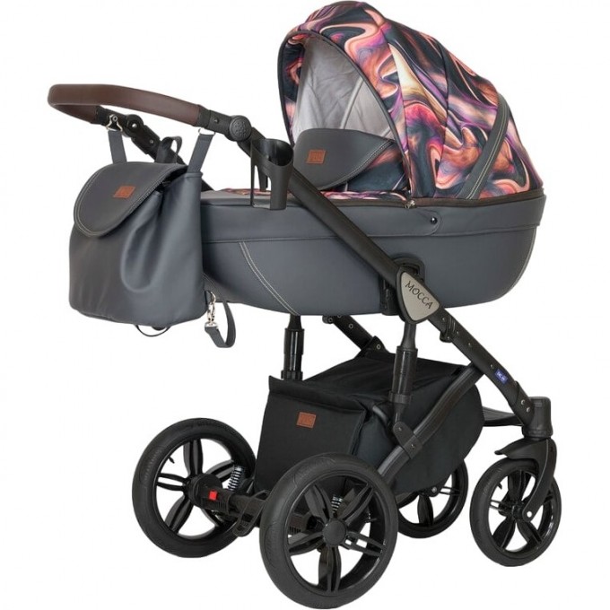 Коляска VERDI Babies Mocca 3 в 1, серый с узором 2020000002178 Коляска VERDI Babies Mocca 3 в 1, серый с узором 2020000002178