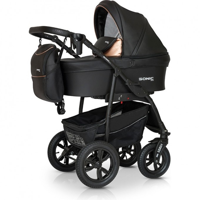 Коляска VERDI Babies Sonic Plus 3 в 1, цвет Black (черный) 2020000004431 Коляска VERDI Babies Sonic Plus 3 в 1, цвет Black (черный) 2020000004431
