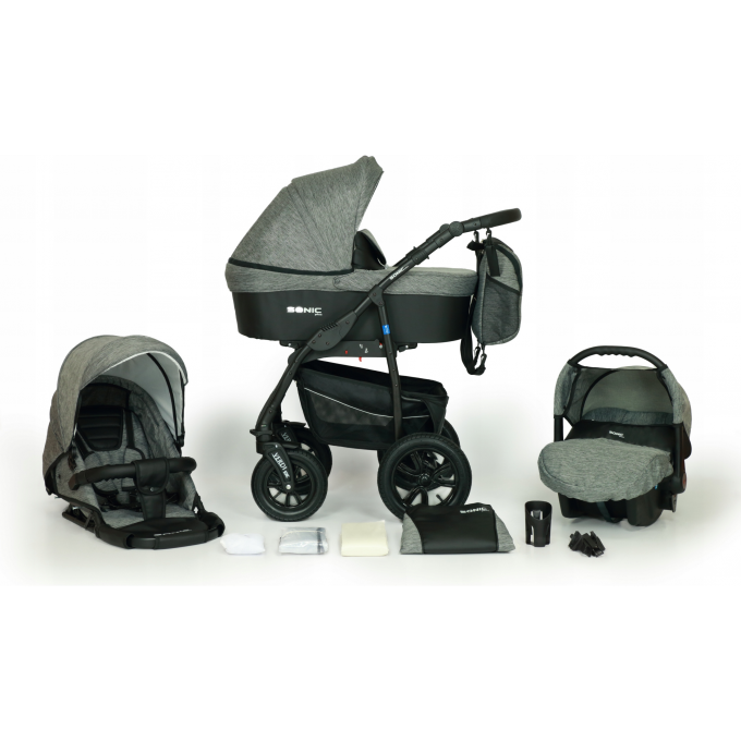 Коляска VERDI Babies Sonic Plus 3 в 1, цвет Khaki (темно зеленый) 2020000004837 Коляска VERDI Babies Sonic Plus 3 в 1, цвет Khaki (темно зеленый) 2020000004837