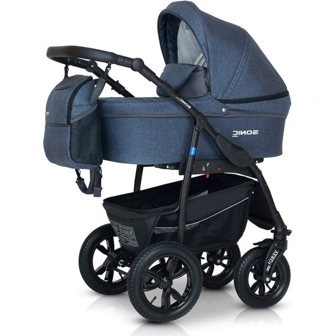 Коляска VERDI Babies Sonic Plus 3 в 1, темно джинсовая 2020000002307 Коляска VERDI Babies Sonic Plus 3 в 1, темно джинсовая 2020000002307