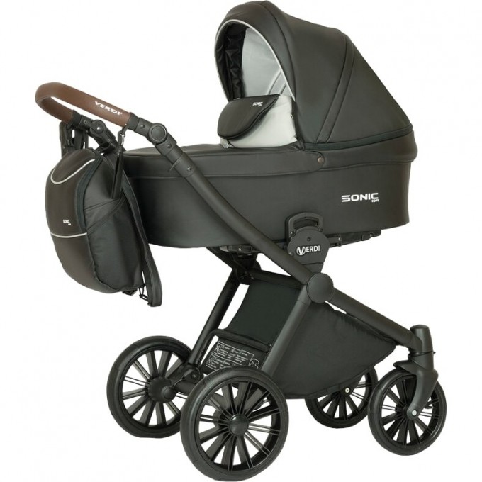 Коляска VERDI Babies Sonic Soft 3 в 1, черная 2020000002376 Коляска VERDI Babies Sonic Soft 3 в 1, черная 2020000002376