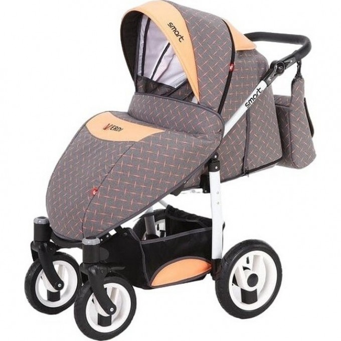 Коляска VERDI Smart 3 в 1, серая с бежевой абстракцией 2790000042169 Коляска VERDI Smart 3 в 1, серая с бежевой абстракцией 2790000042169